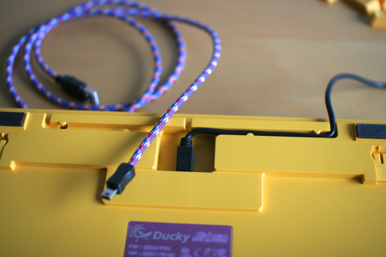 I am a snob and a gentlemen. I will not stick my braided cable in there!