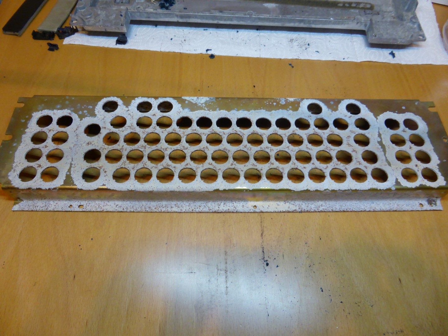 Rusty plate upper side