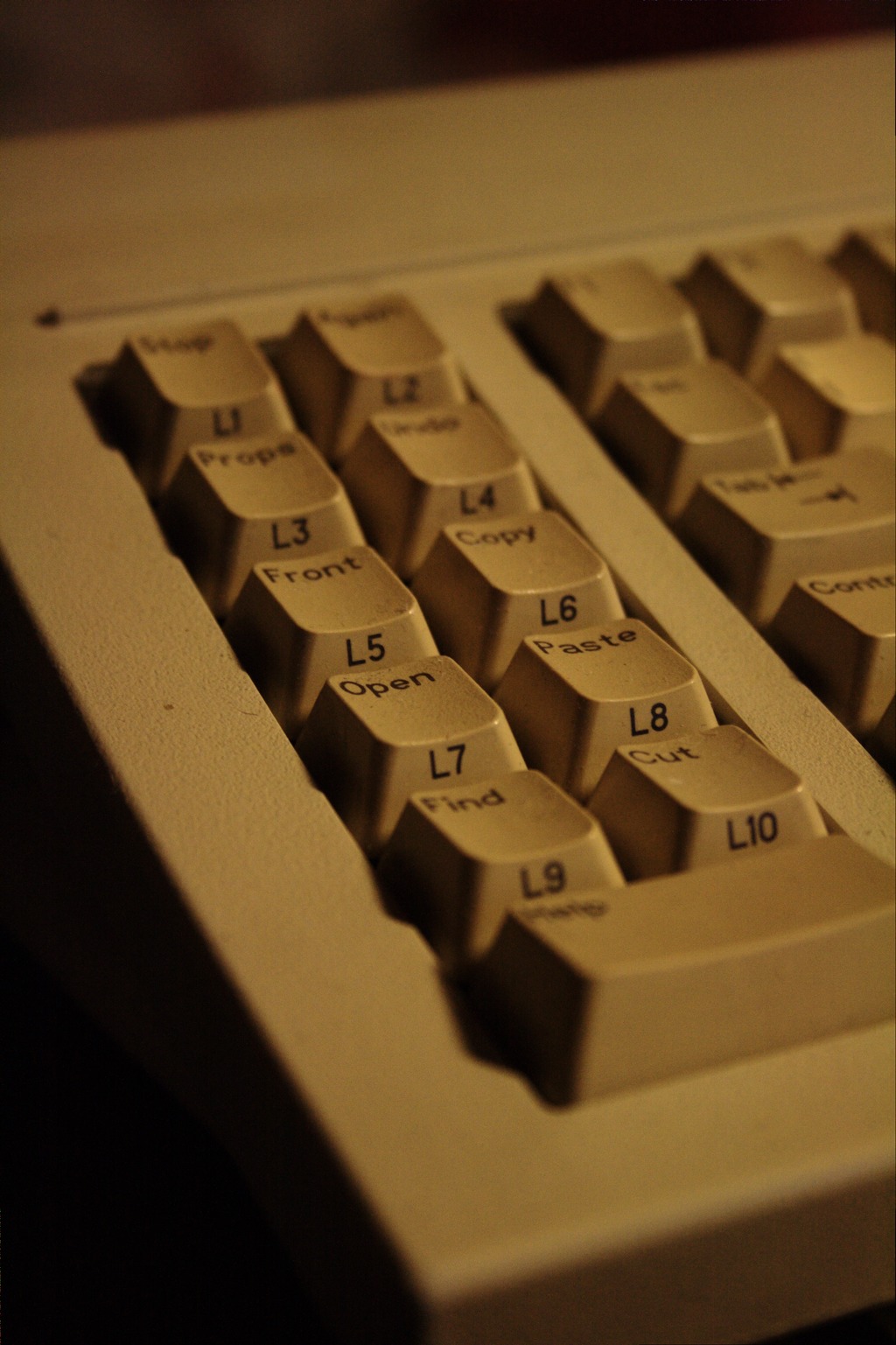 The now-traditional "Sun keys" on the left, with the front labels calling back to the previous Type 3.