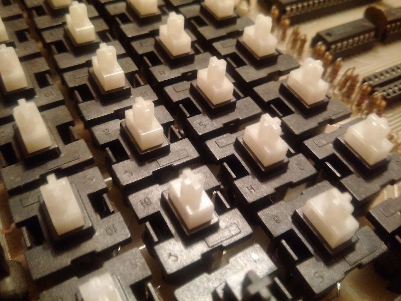 OSI Superboard II key switches - top