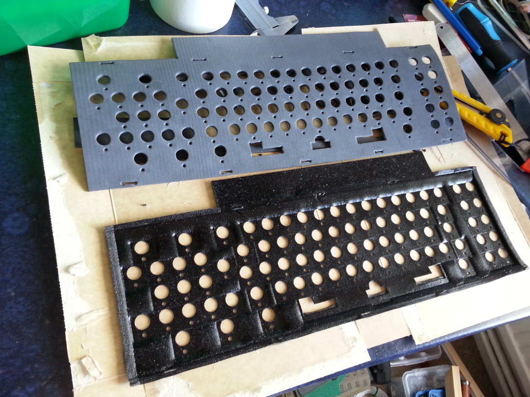 Side by side with the original foam