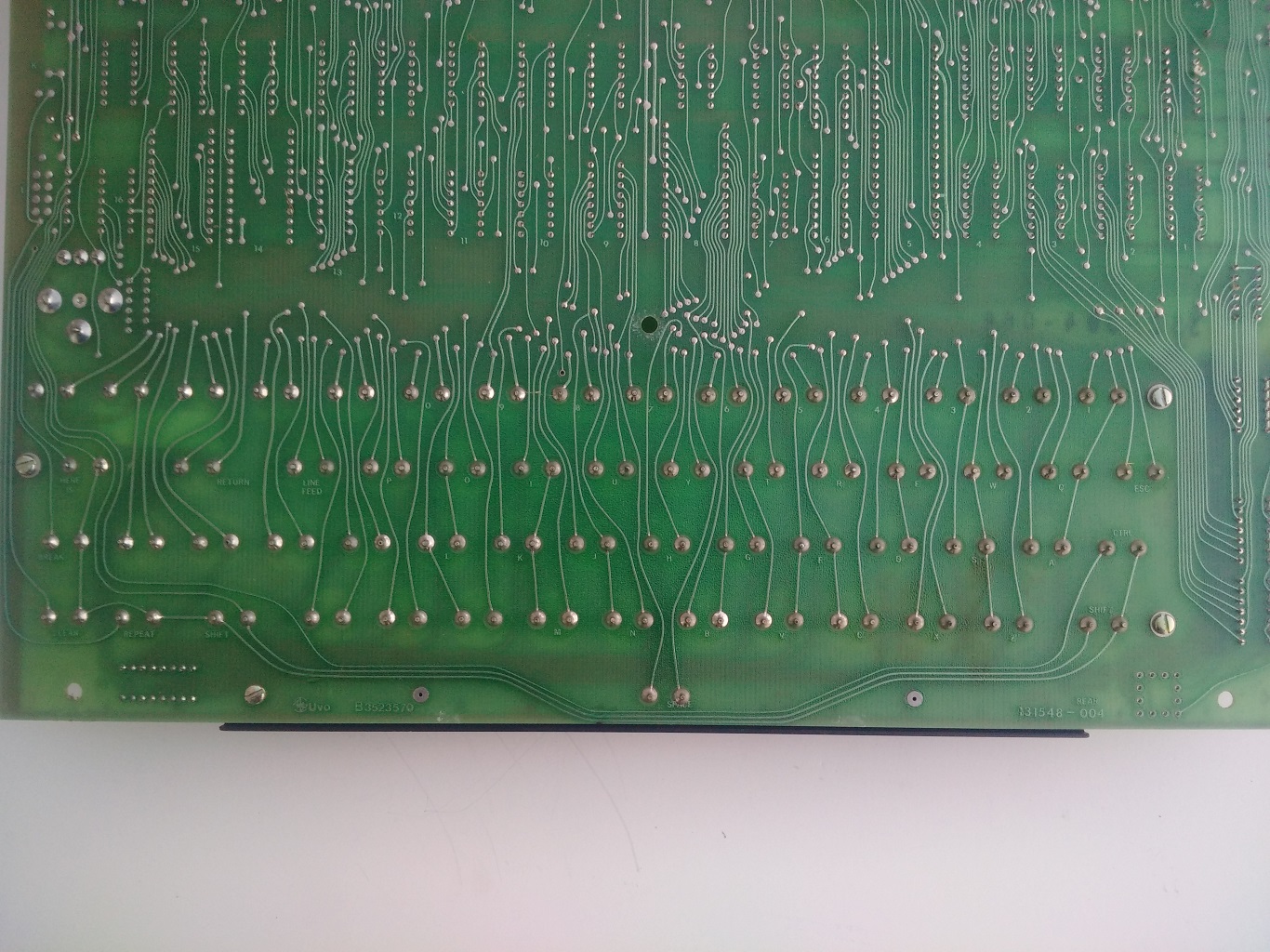 LSI ADM3A - bottom of keyboard