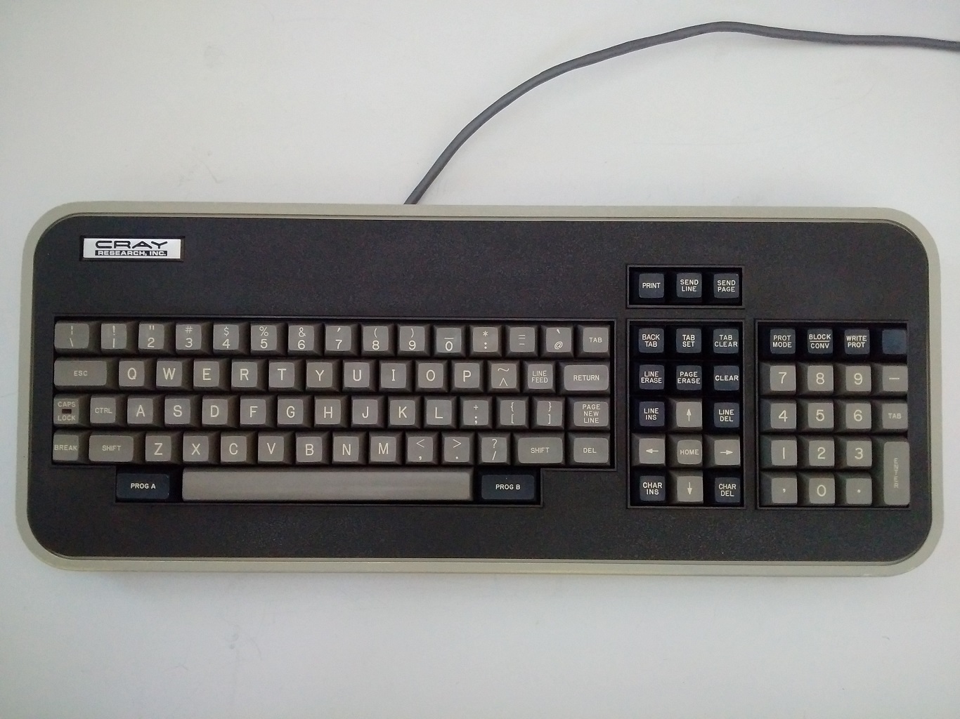 Cray Ampex keyboard - top