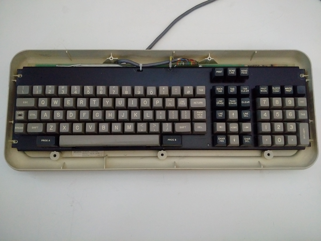 Cray Ampex keyboard - bottom layer