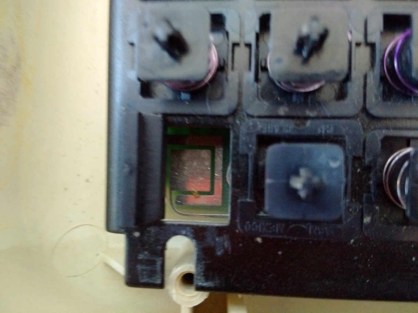 Cray Ampex keyboard - no key switch view of board