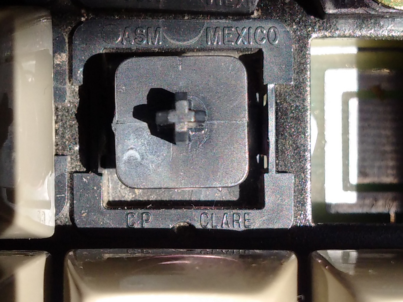 Cray Ampex keyboard - key switch markings