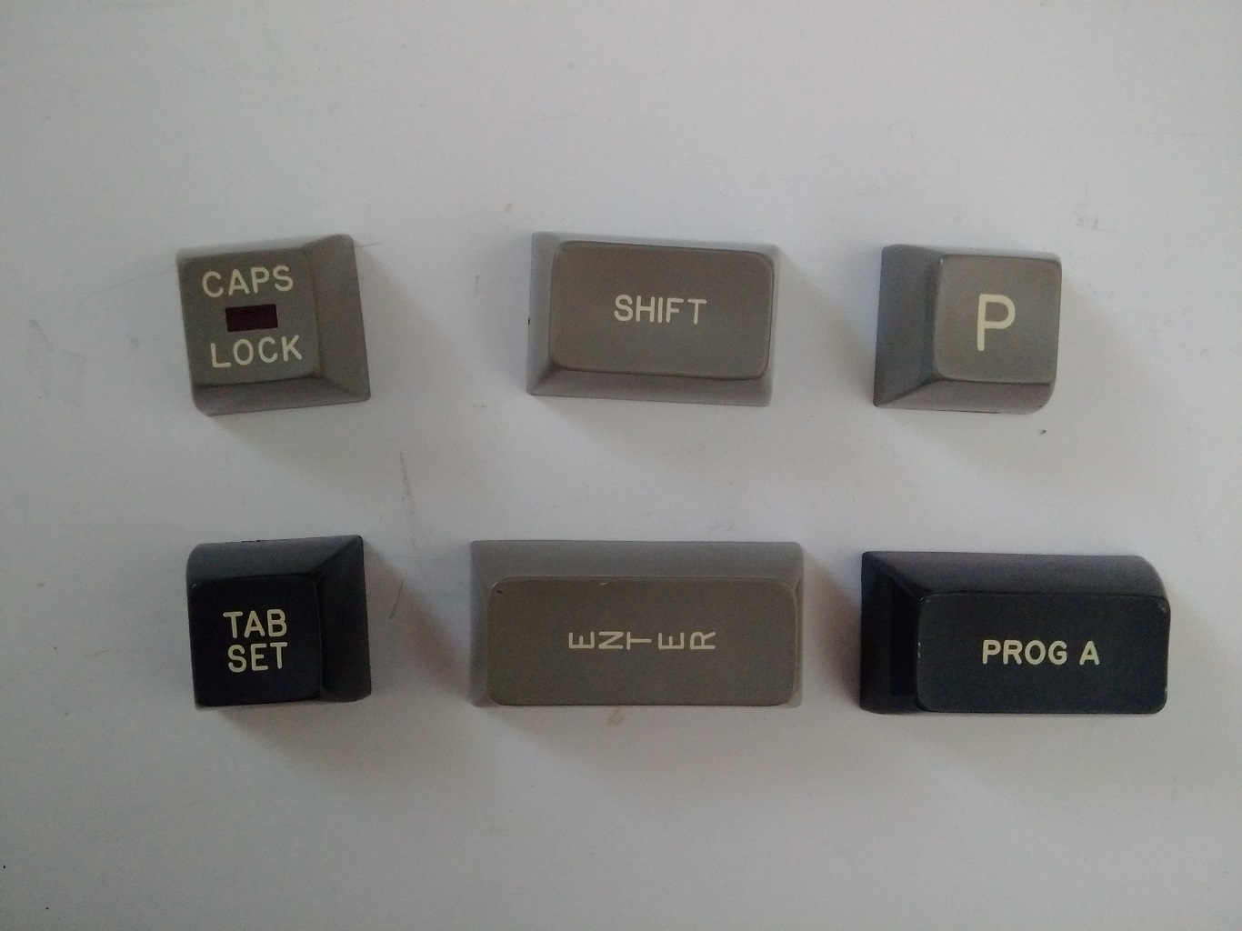 Cray Ampex keyboard - key caps face up