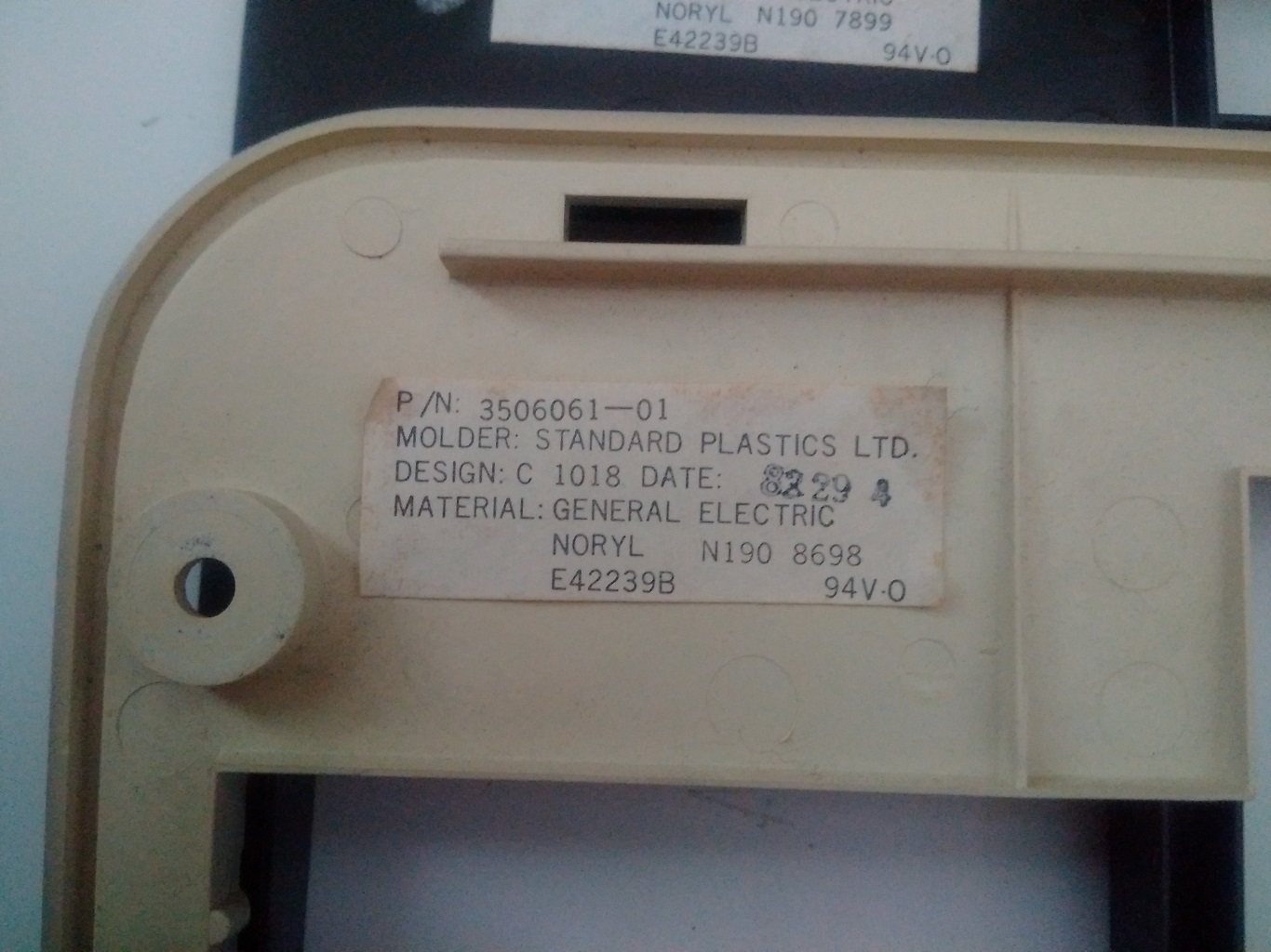 Cray Ampex keyboard - plastics labels