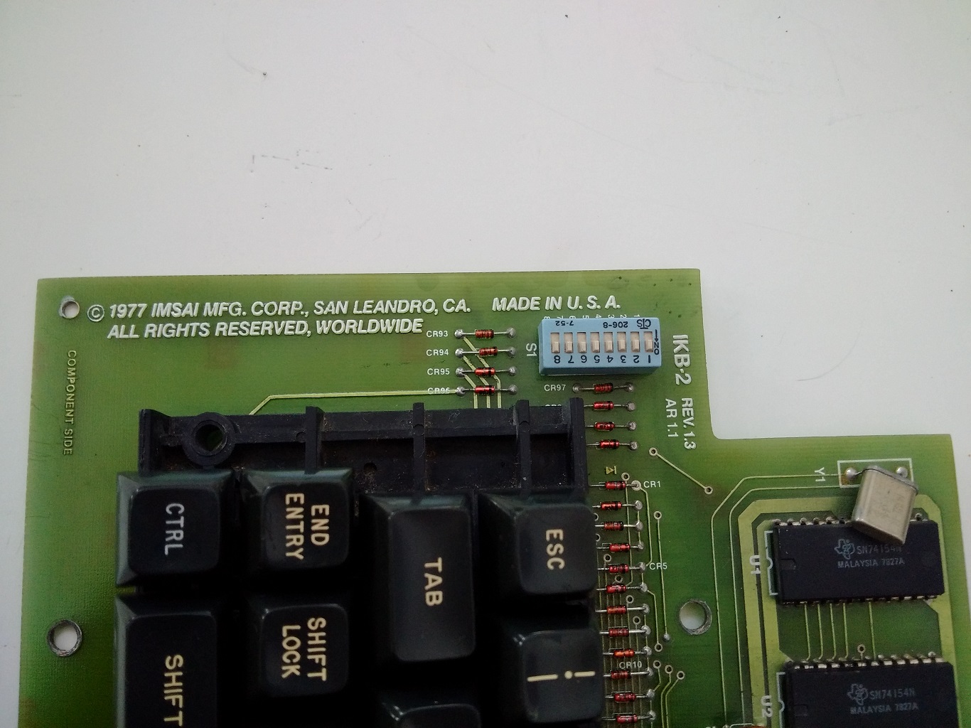 IMSAI IKB-2 - keyboard markings