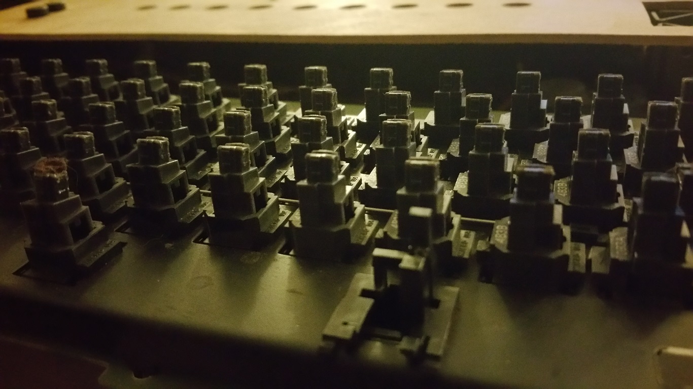 Homemade - Micro Switch keyboard with hall-effect key switches.