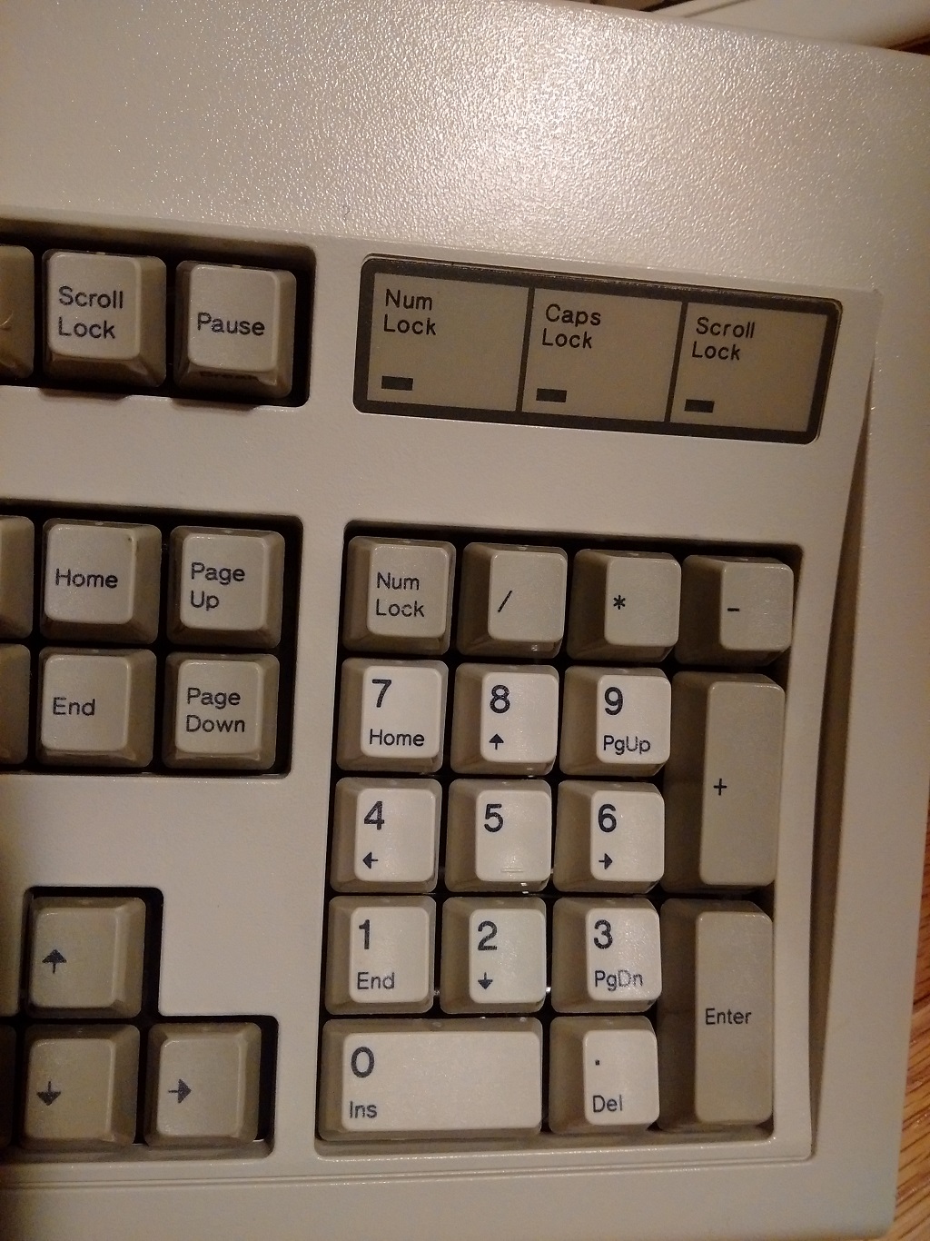 Later Model M (Lexmark) with black legends