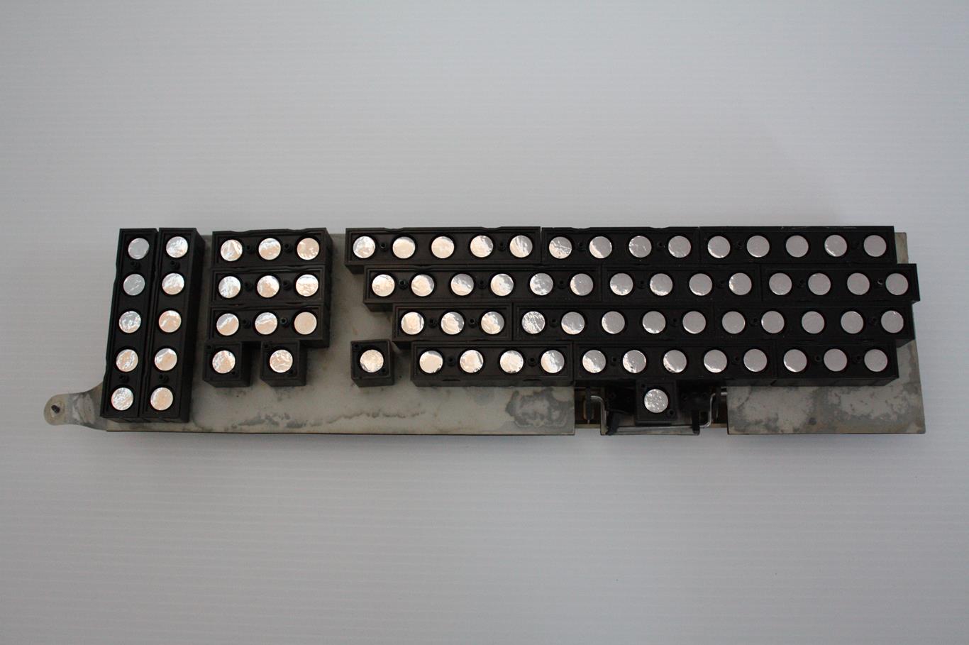 Datapoint 1500  - separated key switches (foam and foil)