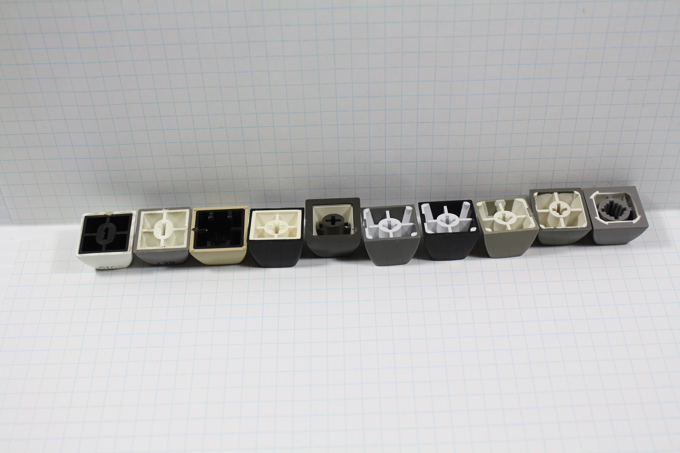 Key caps bottom 60 degree angle