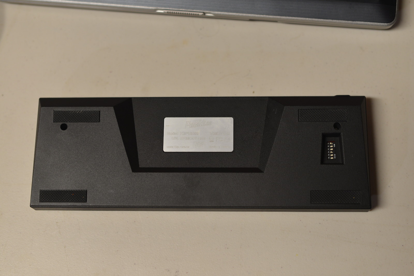 Build plate and serial number: KB Paradise V60MTS.