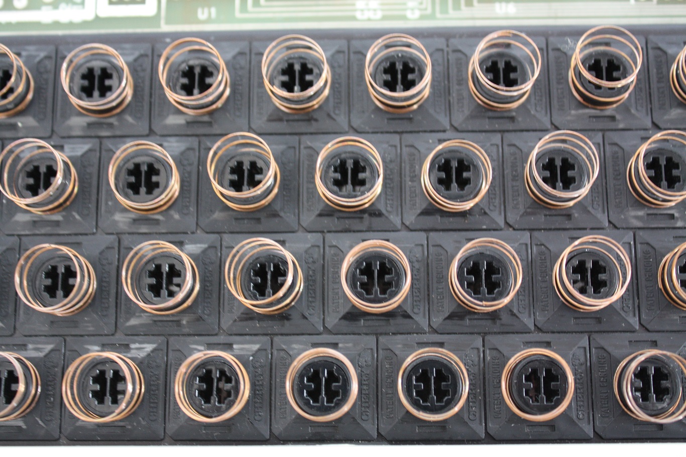 Cherry KFN3-8358 - key switches with springs close-up