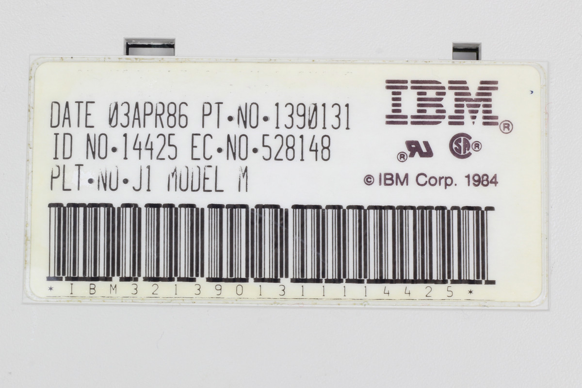 Only the number seven was from another keyboard.