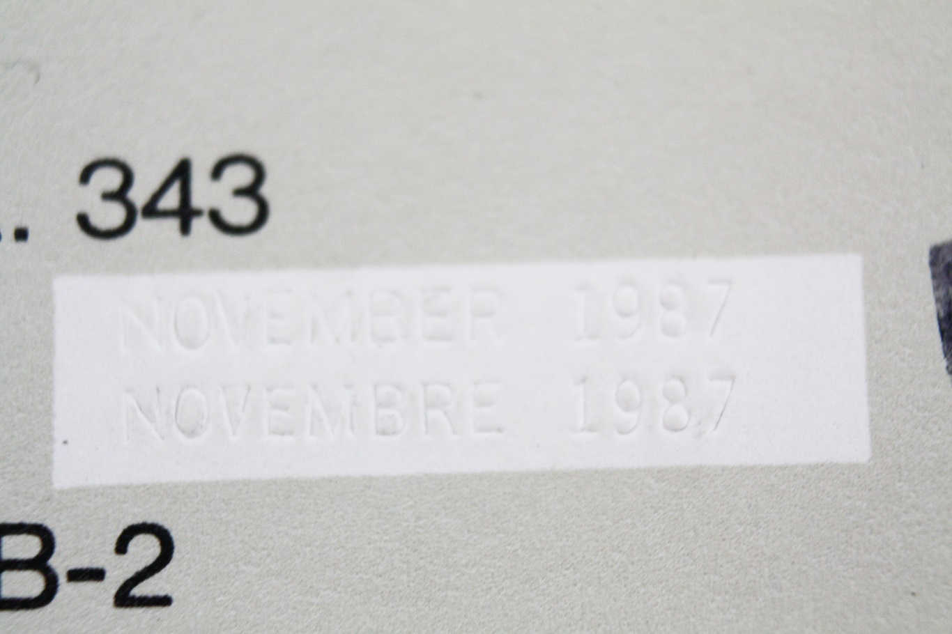 Zenith ZKB-2 - back label date