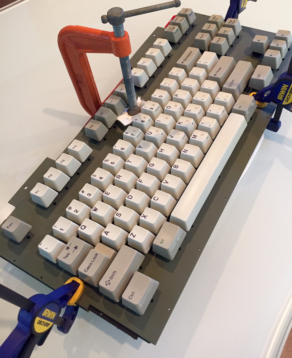 Cold Rolled Steel A366/1008 0.048 inch (~1.25mm) (18 gauge).  I planned on priming and painting, so I selected a higher carbon steel than stainless to provide higher "strength"