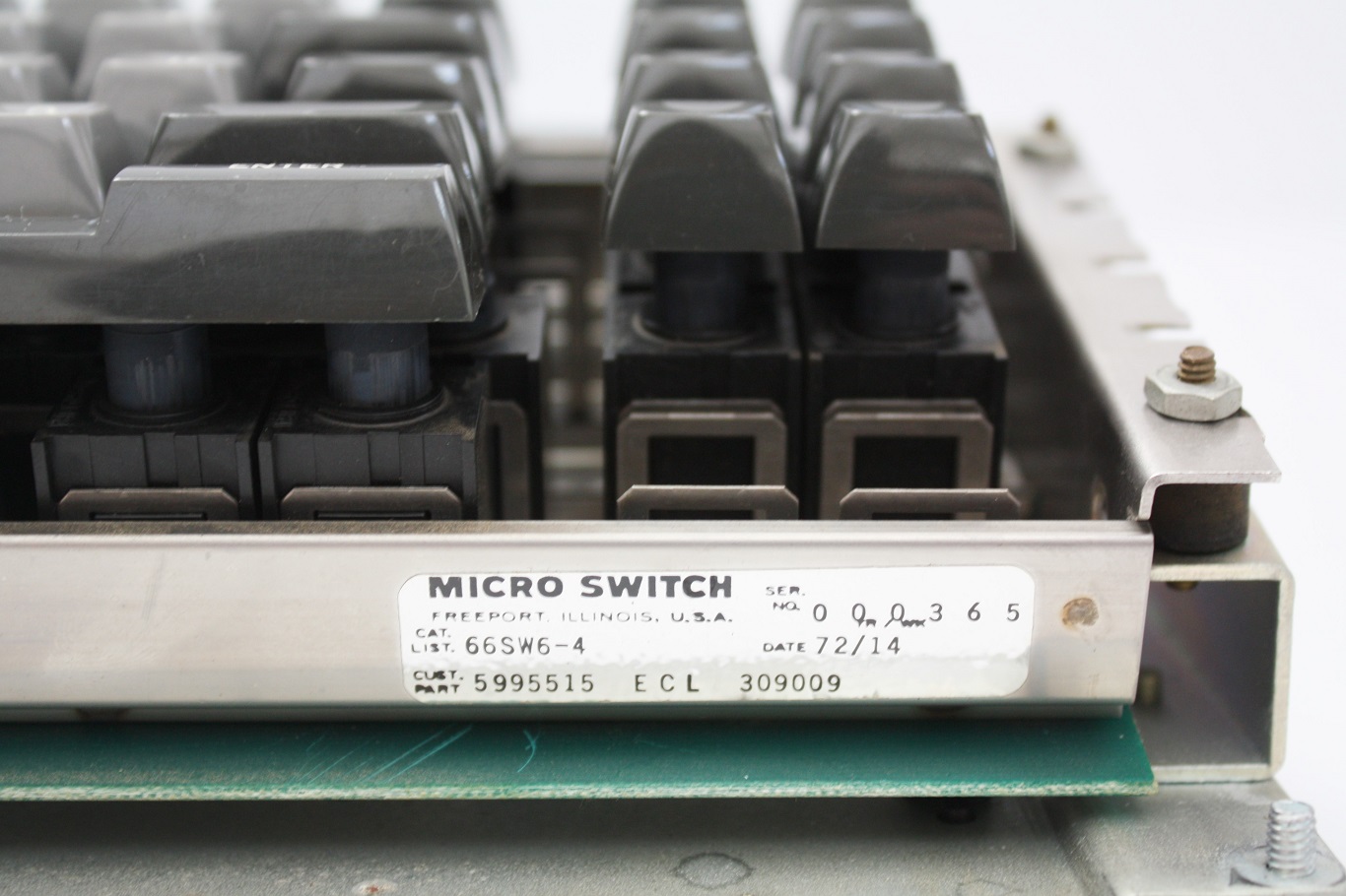 IBM 3277 typewriter keyboard - keyboard assembly identifier