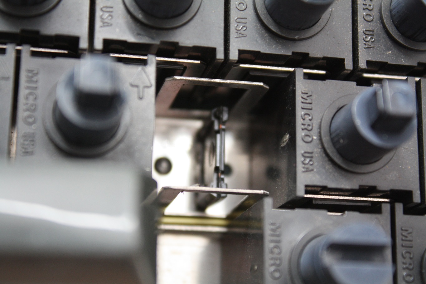 IBM 3277 typewriter keyboard - plate that key switch connects to