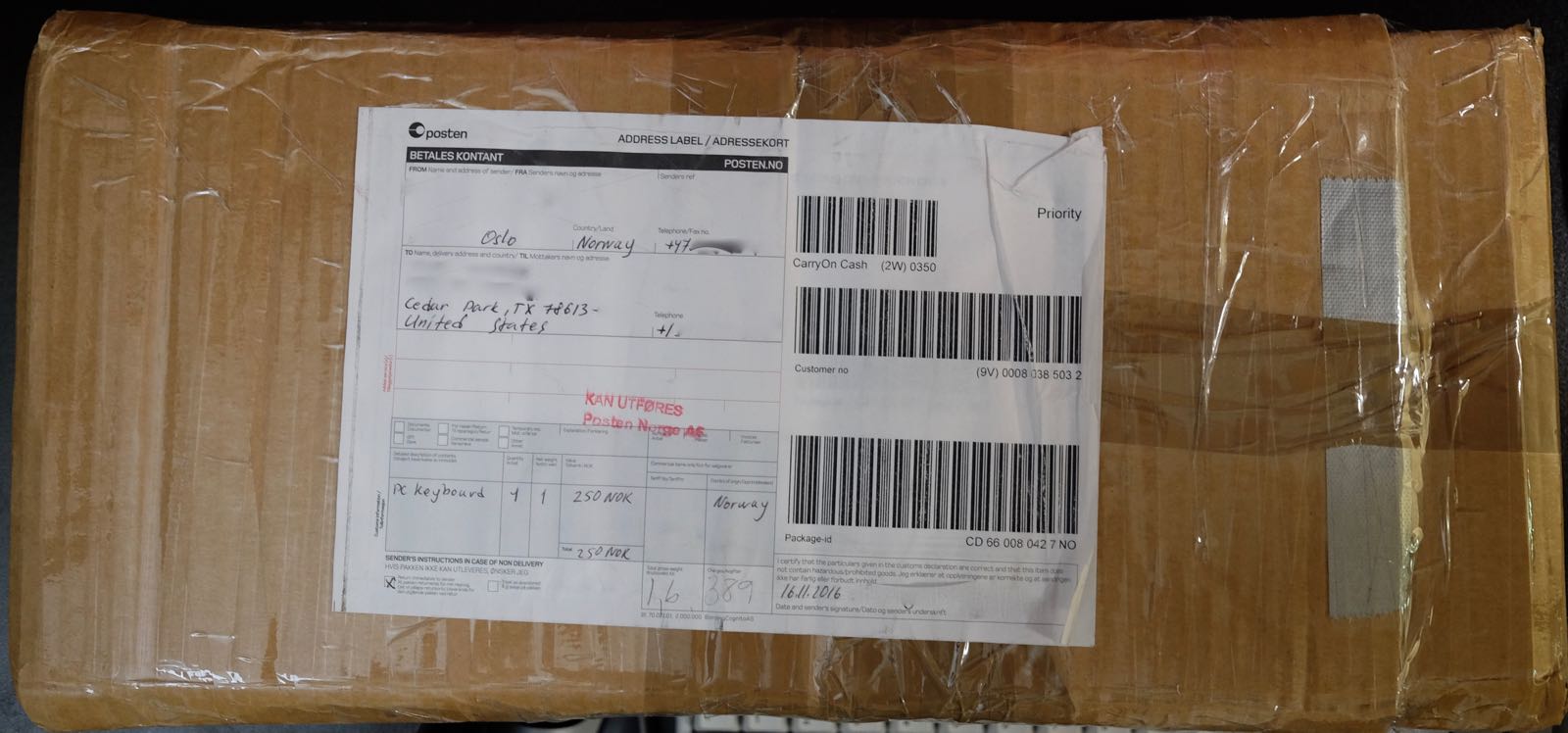 A box from Norway has arrived!