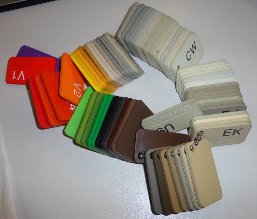 An unusual thing - a keycap colour guide for when we used to make coloured ones...