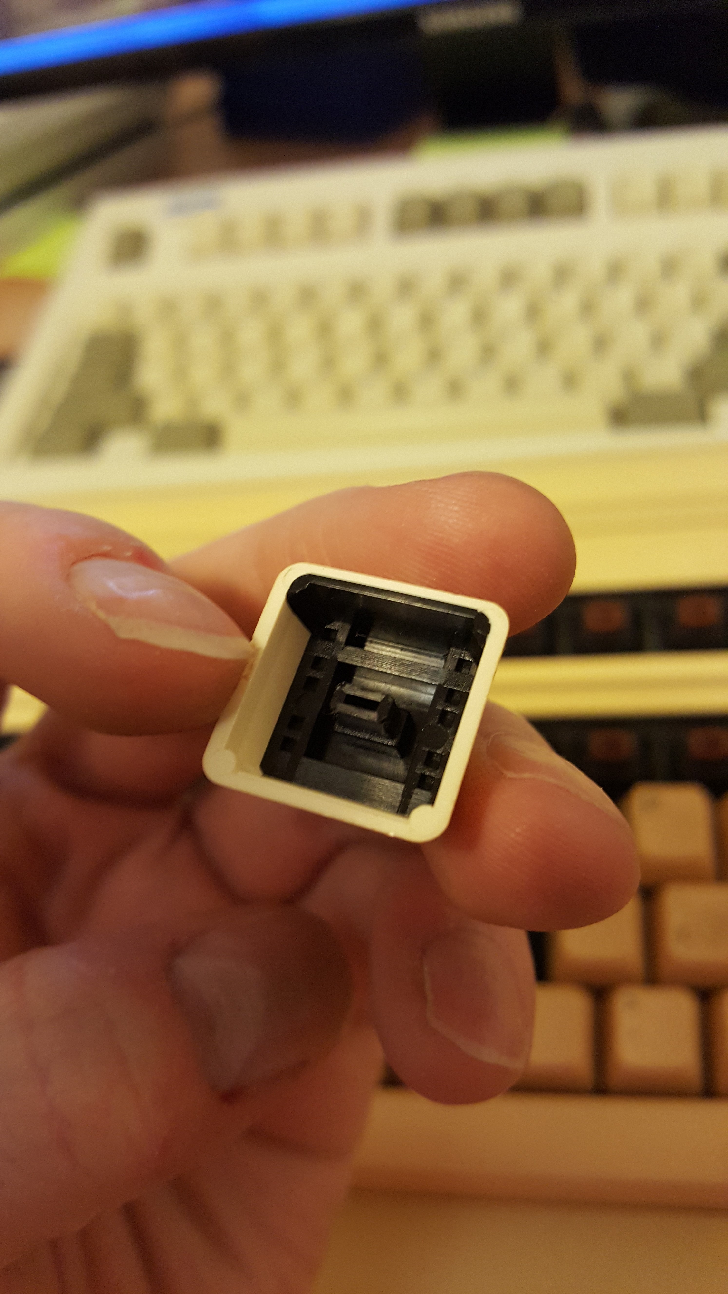 Stranger still - double shot blank key cap!