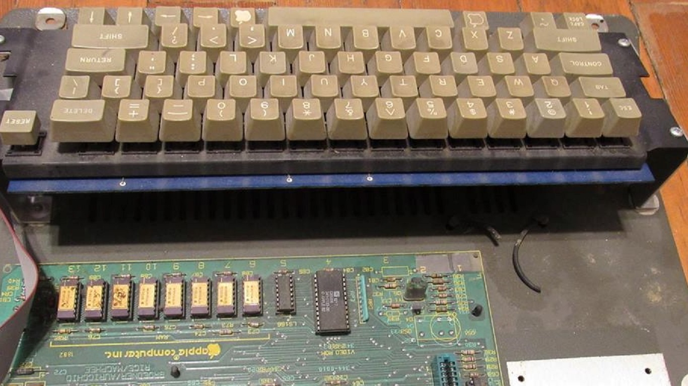 Case removed with keyboard exposed