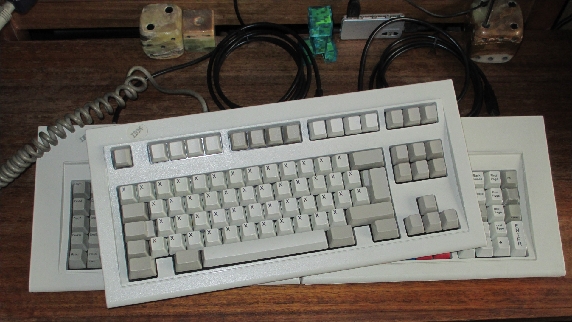 The SOLBUS keyboard cluster, with the XXK keyboard above it.