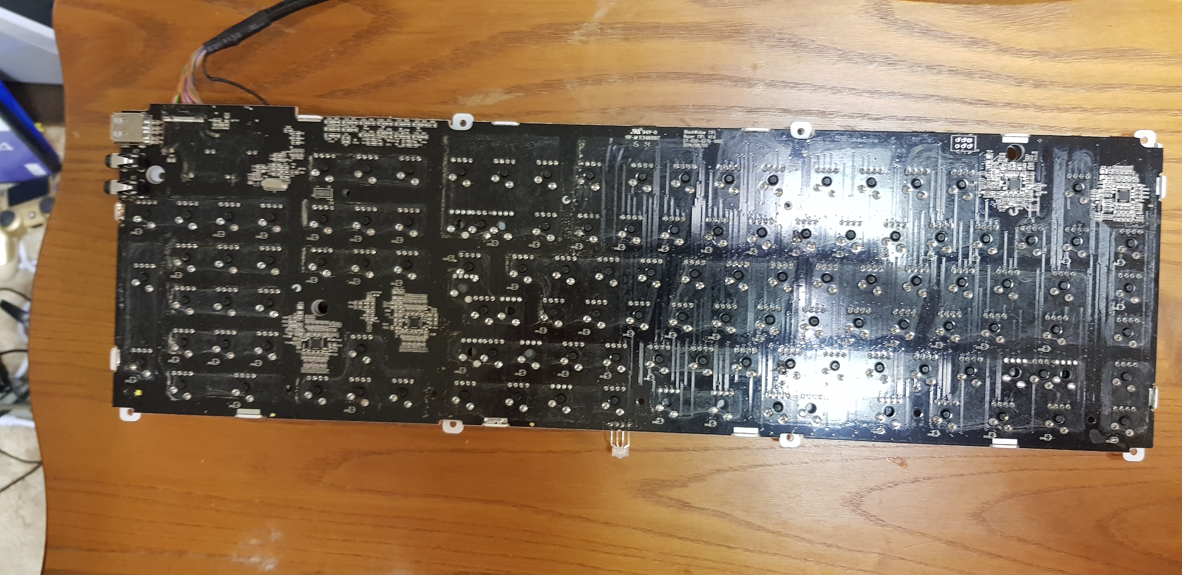picture of the bottom of the PCB