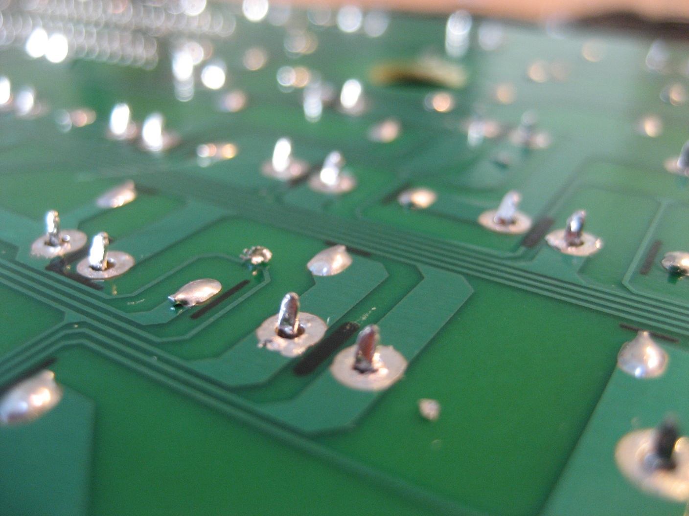 Solder removed and pins straightened