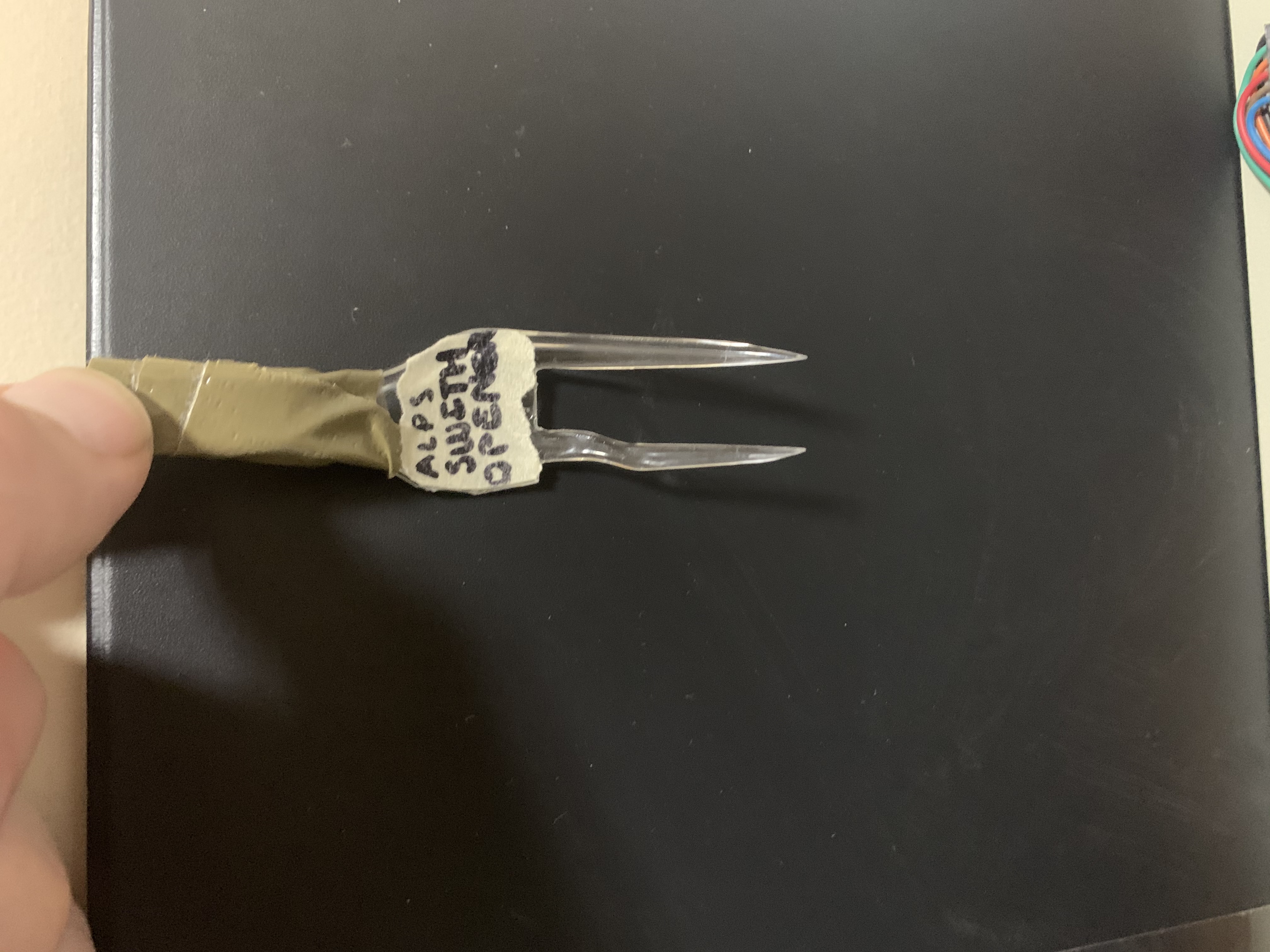 Made this out of a cheap plastic fork