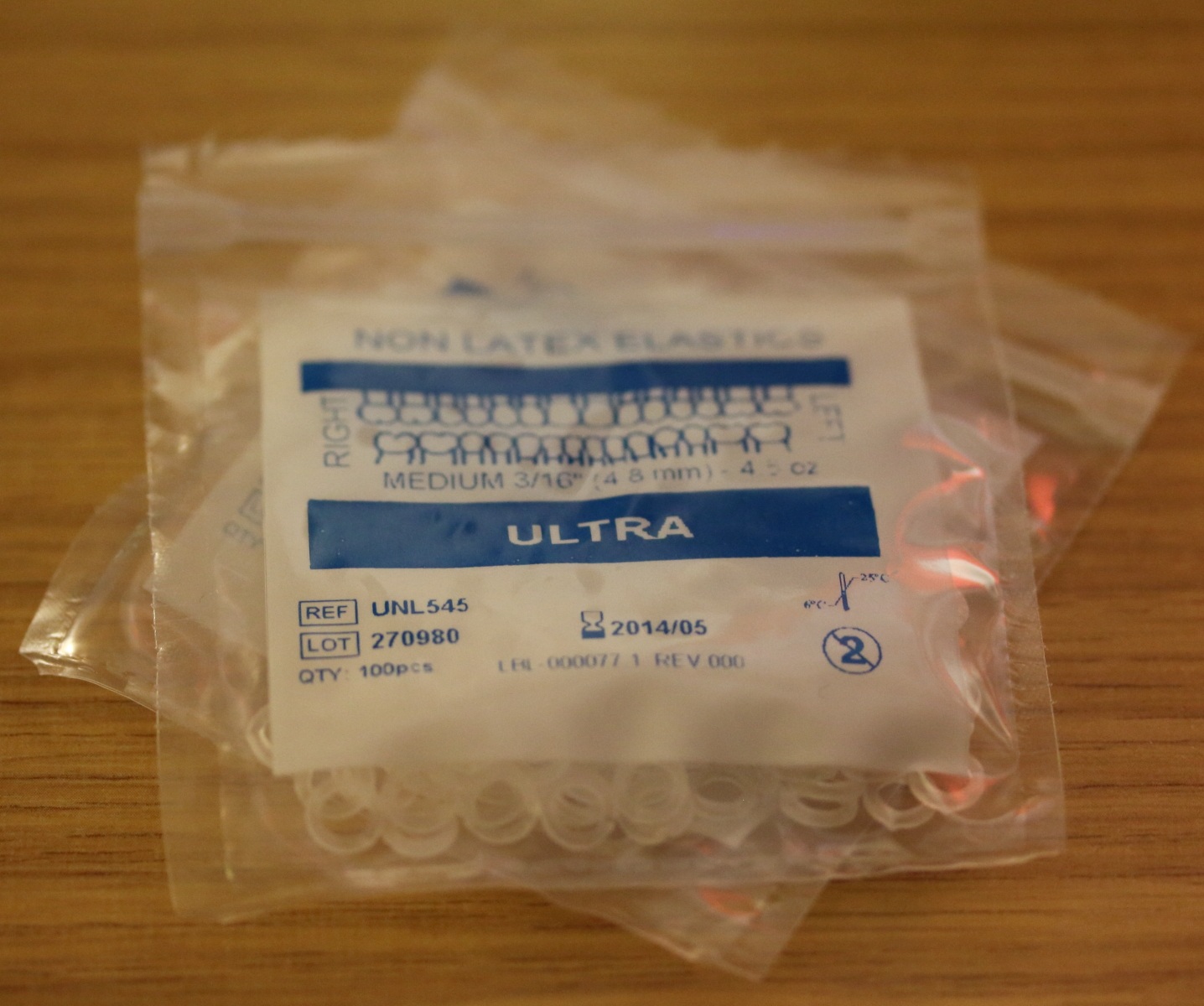 Orthodontic rubber bands