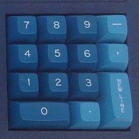 4×4 numpad.