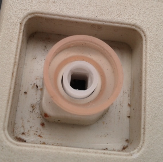 the rubberdome (keytop removed)