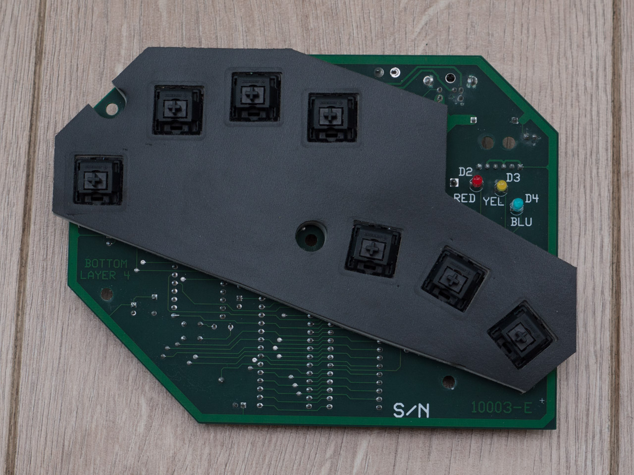 PCB top without caps.